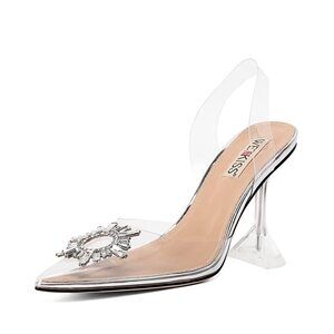 Wetkiss Clear Crystal Rhinestones Slingback